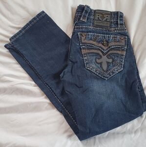 Rock Revival Jack Men’s Slim Straight Leg Denim Stretch Jeans Size 28 x 29 EUC